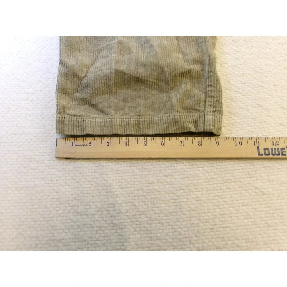 Woolrich Mens 39x29 Corduroy Pants Tan Pleated Front Straight Leg Outdoor Rugged